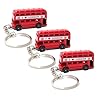 Bells Box 10 London Bus Keyring – Double‑Decker Red Bus Metal Key Rings – British Souvenir Gift Party Keychain – 3D Die Cast London Keyrings #5