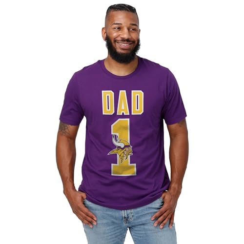 Image of FOCO NFL Mens NFL Team Logo Tee Shirt #1 Dad T-Shirt
