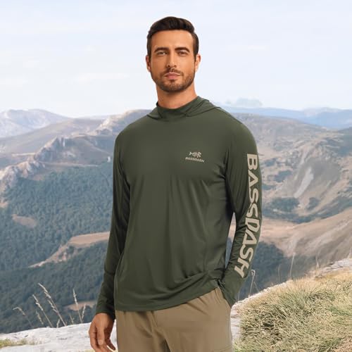 BASSDASH Men’s UPF 50+ Graphic Fishing Hoodie Shirts UV Sun Protection Long Sleeve Moisture Wicking Performance FS48M 5