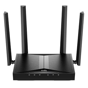 Cudy WiFi 6 AX3000 Desktop Gigabit Wireless Access Point, Wi-Fi Bridge, Beamforming, Supports Multi SSID, 4 Fixed Antennas, 802.3at/af or Passive PoE and 12V DC Powered, AP3000D