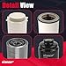 6.7 Cummins Fuel Filter Water Separator and Oil Filter Set Fits for Dodge Ram 6.7L Cummins Diesel 2013-2018 2500 3500 4500 5500 Replaces# 68197867AA 68157291AA 5083285AA