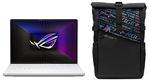 Image of ASUS Rog Zephyrus G14 (2022),14 inch (35.56Cm) Fhd+ 16:10 144Hz /3Ms,AMD Ryzen 7 6800Hs,8Gb Radeon Rx 6700S,Gaming Laptop,Ga402Rjz-L4135Ws + Bp4701 Rog 17 inch(43.18Cm) Backpack (Black),Windows 11 Home