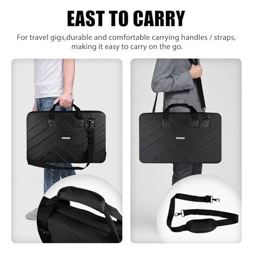 Image of DJ Case - 22.8 inchx14.6 inchx3.5 inch - Fits Pioneer DJ Controller DDJ-SR /SR2 /REV1 /Denon MC4000 /Numark NVII /Mixtrack Pro3 /Hercules Inpulse 500 /NV Platinum - Hard Shell Traveling Case - For DJ Equipment