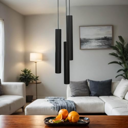 Licht-Erlebnisse Hängelampe Esszimmer Modern – Pendelleuchte Schwarz–...
