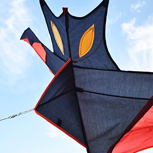 Fetiaul 64Inch Batkite With Red Tail Easy To Fly #TOP3