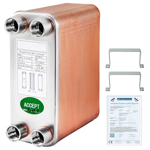 【ENERGIA OTTIMIZZATA】 -Questo scambiatore di calore inossidabile può riscaldare l'acqua alla temperatura preimpostata, che è un eccellente risparmio energetico senza consumo di elettricità e senza consumo di ossigeno.