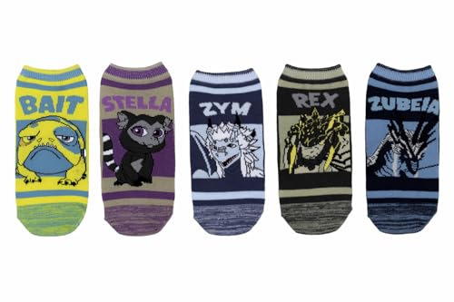 The Dragon Prince, Lowcut, Socks (5 Pair), Fits Ladies Shoe Size 4-10