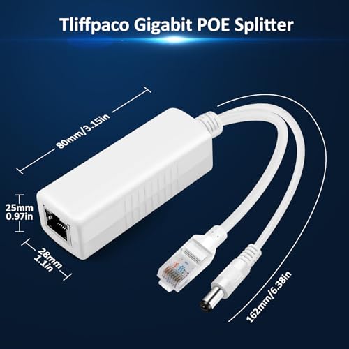 Network 2-Pack Gigabit PoE++ Extender & DC Barrel Plug PoE Splitter - Expande a 1 dispositivo no PoE (Cámaras IP, APs, Control de acceso, Teléfonos VoIP) miniatura 7
