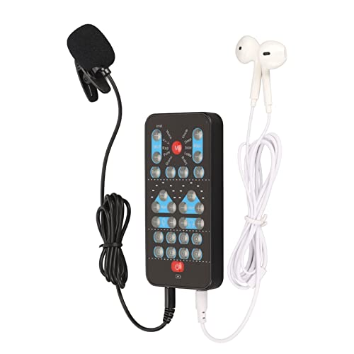 Voice Changer für Phone, Computer, PC und Gamekonsolen mit 8 Soundeffekten – Tragbarer Handheld Mikrofon für Erwachsene und