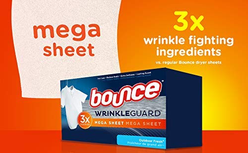 Bounce Wrinkle Guard Dryer Sheets Outdoor Fresh 50 Sheets Per Box - Thumbnail 3
