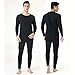 LIUHD Heated Thermal Underwear,20 Areas Heating Top + Pants for Women Men 5-Level Heating Settings Winter Clothing,Pants,L(Bust:102CM)