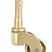 Set of 4 Solid Brass Stem Caster Heavy Duty & Safe for All Floors Perfect Replacement for Floor Mat Polished Lacquered Finish Caster Wheels for Chairs/Tables/Furniture