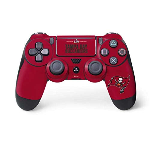 Skinit Decal Gaming Skin Compatible with PS4 Pro/Slim Controller - Officially Licensed NFL Super Bowl LV Champions Tampa Bay Buccaneers Design