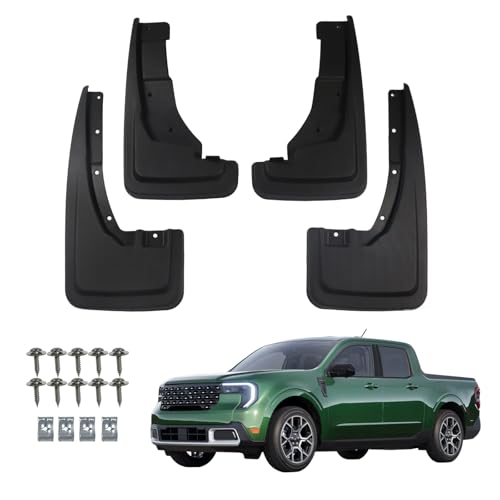 Image of RMOURTEKK Mud Flaps for Ford Maverick 2026 2025 2024 2023 2022 Accessories Front & Rear Mud Guards Splash(Set for 4 Pcs) No Drilling Required