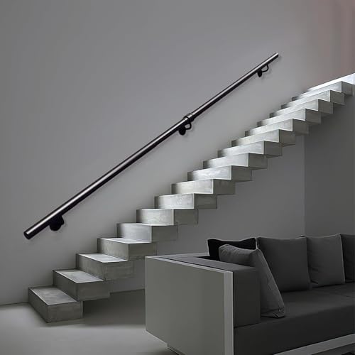 Rampe d'escalier en fer forgé 180 cm pour intérieur et extérieur - 2
