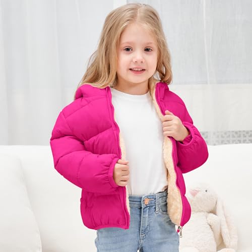 Image of Toddler Boys Girls Thicken Winter Coat Baby Fleece Warm Cute Bear Ear Hooded Jacket Clothes 2024