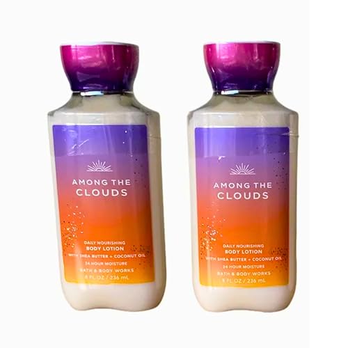 Bath & Body Works Daily Nourishing Body Lotion, Set of 2, 8oz Each (Among The Clouds)