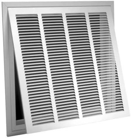 Generic 24""x14"" Steel AIR Return Filter Grille, OPENABLE FACE, White & PAINTABLE