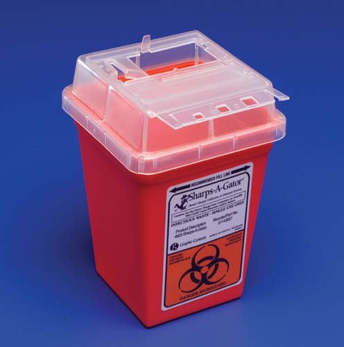 Kendall Sharps-A-Gator Container, 2 Gallon