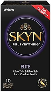 Lifestyles Skyn Elite NON-LATEX Polyisoprene Lubricated Condoms-10 Count