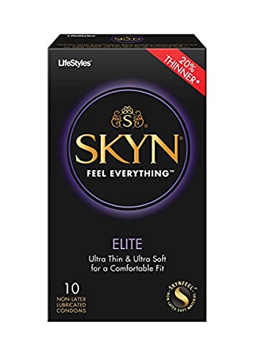 Lifestyles Skyn Elite NON-LATEX Polyisoprene Lubricated Condoms-10 Count