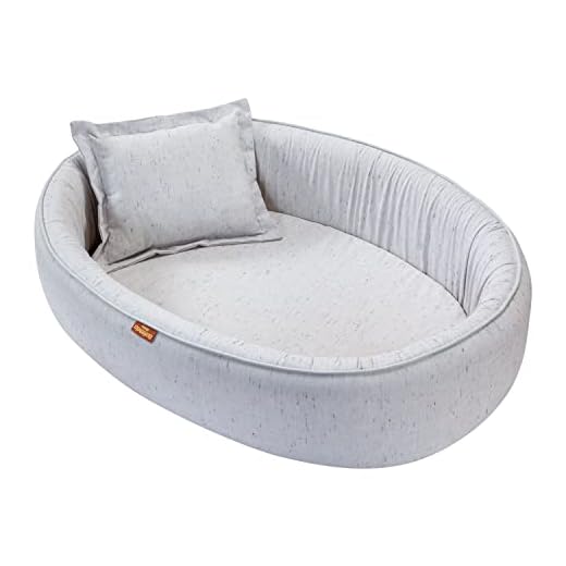 Batistela Baby Ninho redutor de berço linho c/travesseiro cinza