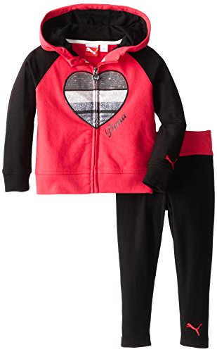 PUMA Little Girls' Sparkle Heart Legging Set