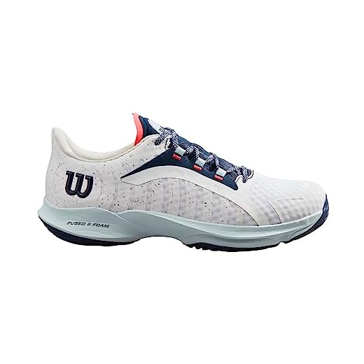 Wilson Hurakn Pro, Padel Sneakers Hombre, White/Cooling Spray, 40 EU