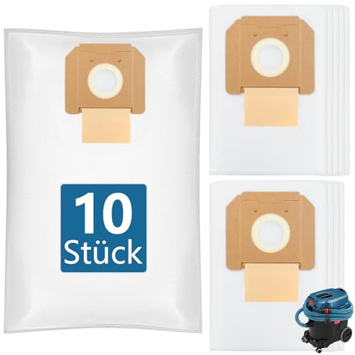 10 Stück Staubsaugerbeutel für Bosch GAS 35 L AFC/L SFC+/M AFC Professional Staubsauger,Filterbeutel für Bosch GAS 35,Große Kapazität Staubsauger Beutel Ersatzteile