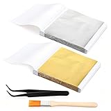 Détails de l'emballage : le paquet contient 200 feuilles d'or, la quantité de flocons d'or est suffisante pour répondre à vos besoins et répondre à votre utilisation de décoration.