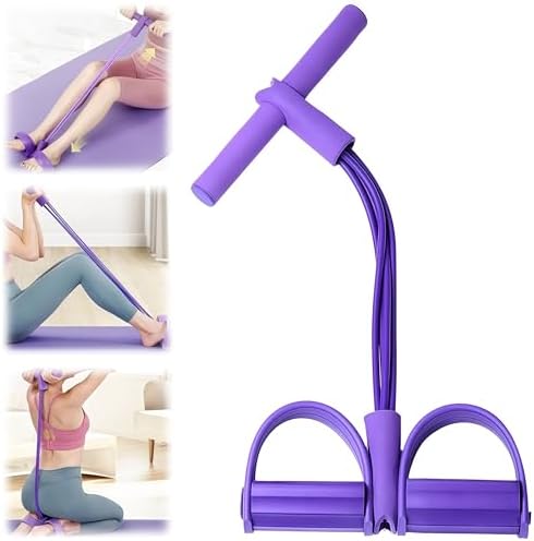 Upgraded 21 Fitness Resistance Bands-4 Tube Pedal Ankle Puller, 2...