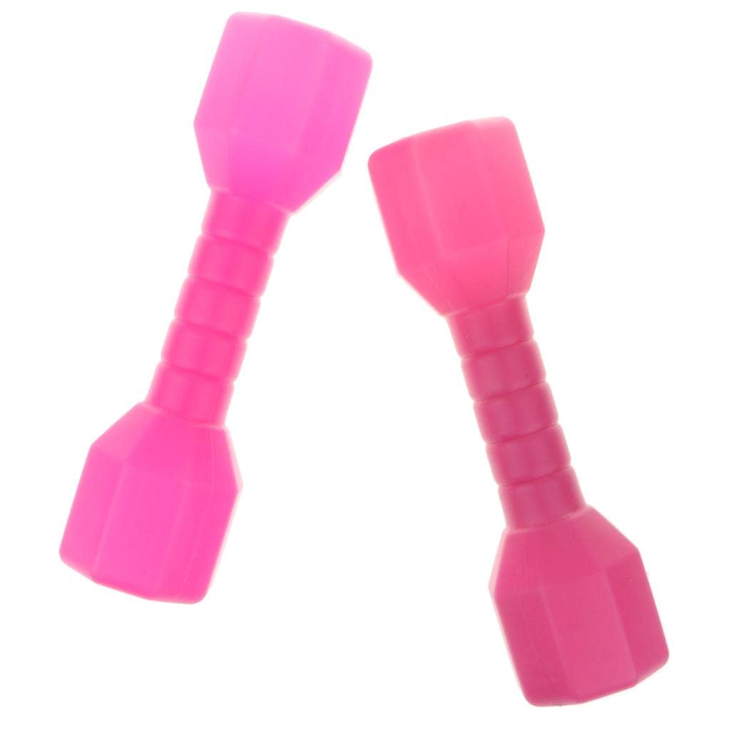 2 Pieces Kids Dumbbell Toy Outdoor Sports Toy Fitness Exercise Toy Portable Material Suitable for Children Exercise Dancing Props