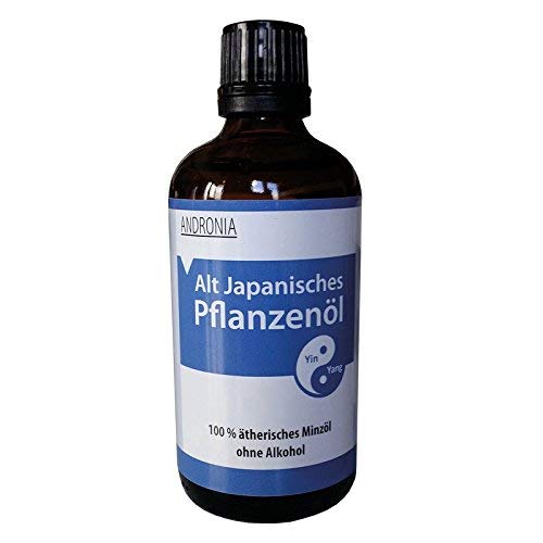 Altjapanisches Pflanzenöl / Massageöl / 100% reines Pflanzendestillat aus wild wachsender japanischer Vulkanminze / Das millionenfach bewährte Hausmittel / wirkt wohltuend, belebend und erfrischend. (100ml)