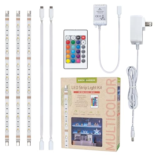 Kit de tira LED multicolor 12 pulgadas con mando miniatura 1