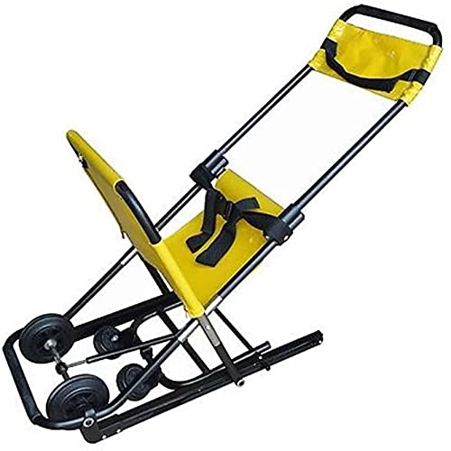 Silla de escalera de emergencia - Camilla de escalera plegable portátil Silla de escalera de elevación médica, Elevador médico de evacuación de bombero de ambulancia con hebillas de liberación rápida Cover