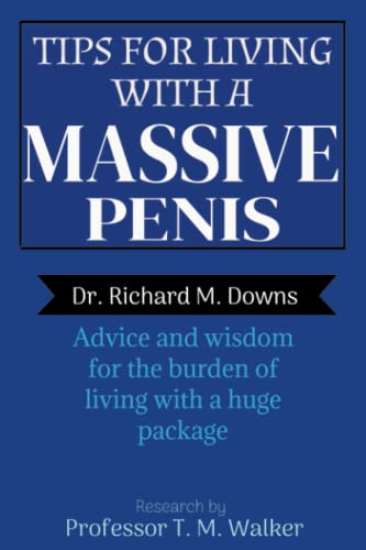 Tips for Living With a Massive Penis: Novelty Blank Notebook Disguised as A Real Book With a Funny Cover