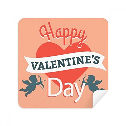 Lunettes chiffon de nettoyage Saint Valentin doux 2Pcs