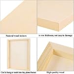 ADXCO 8 Pack Wood Panels 11 x 14 inch Wooden Canvas Board Unfinished Wooden Panel Boards for Painting, Arts, Pouring Use with Oils, Acrylics