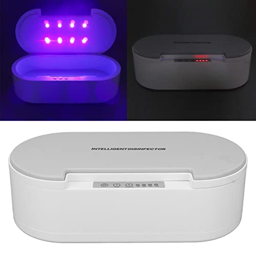 UV-Sterilisator-Box für Nagelwerkzeuge mit Aromatherapie, 5 Min 99,9% Desinfektion, Voice Alert, 260-280nm UV C Licht Sanitizer für Salon Home, automatische Ultraviolett-Box