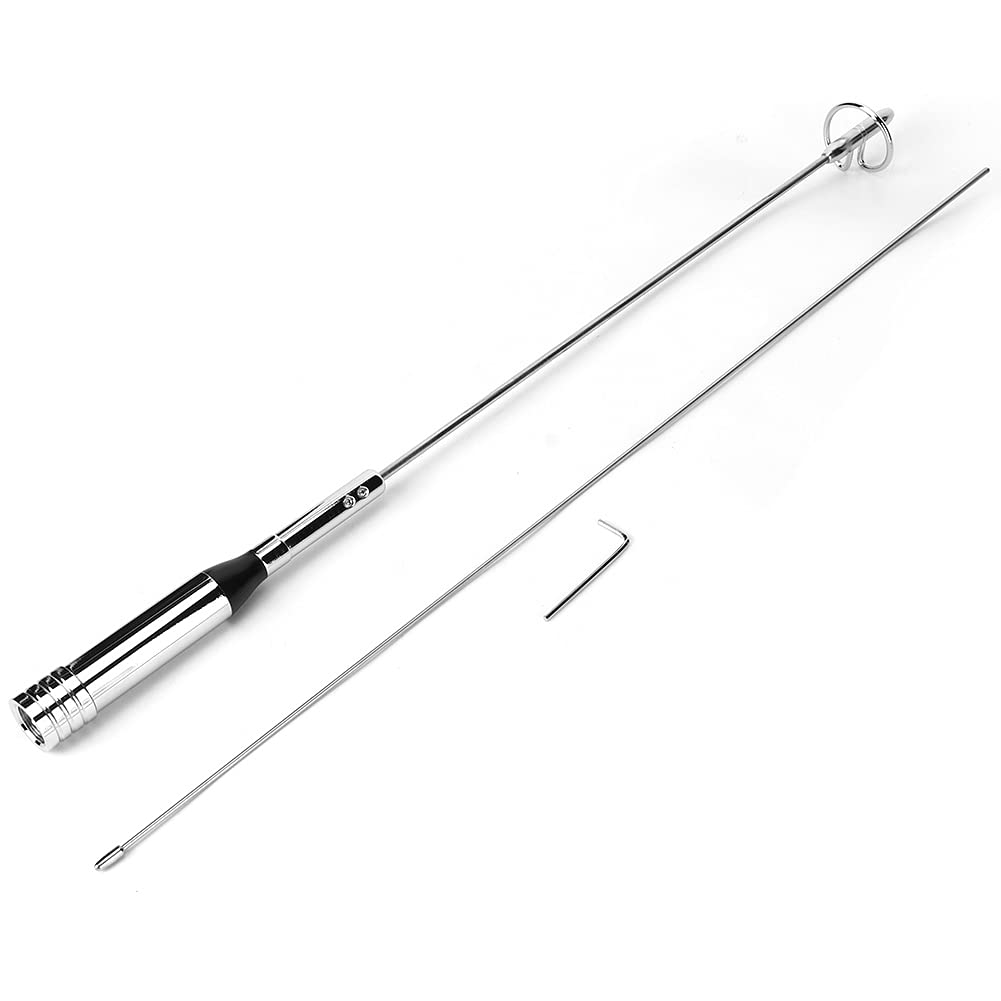 Antena de Doble Banda, NL-770RL UHF Macho Cabeza Coche Radio Móvil Látigo Aéreo para Walkie Talkie y Soporte de Radio Bidireccional