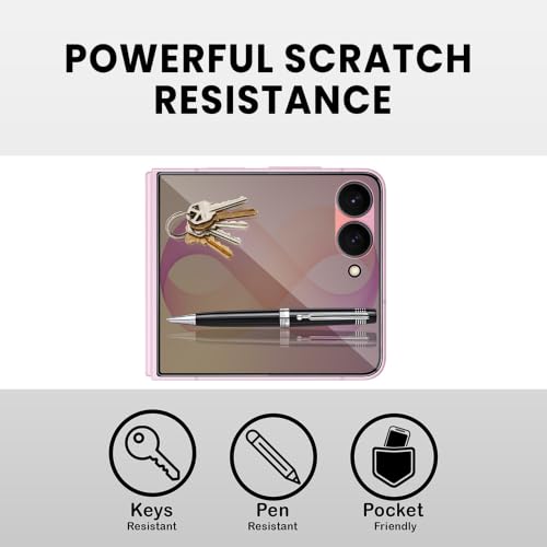 Image of FIRST MART Privacy Tempered Glass for Samsung Galaxy Z Flip 8 and Samsung Z Flip 7 | Anti-Spy Screen Protector, Edge-to-Edge 9H Scratch Protection, Case-Friendly, Bubble-Free | Pack of 1