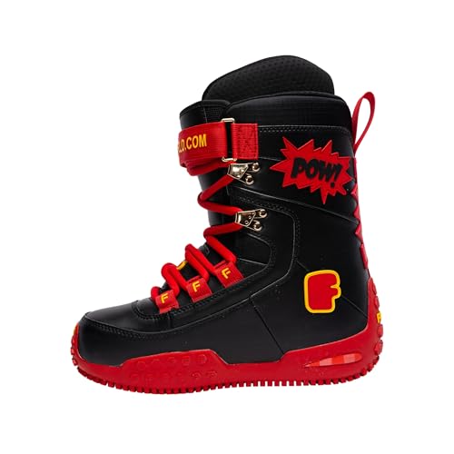 Pow Stomps Snowboard Boots, Waterproof. Custom-Fit Liner - Medium Flex for Snowboarding. Lightweight Durable Shoes4