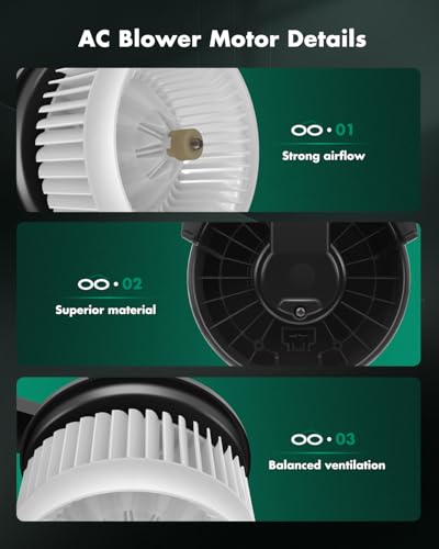 Image of SCITOO 700260 Front HVAC Blower Motor with Fan Cage for Acura 2015-2022,for Honda 2012-2017,for Infiniti 2011-2019
