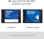 Western Digital 4To WD Blue SA510 Disque SSD Interne SATA - SATA III 6 Gb/s, 2,5"/7mm, Jusqu'à 560 Mo/s - WDS400T3B0A