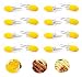 Foxtop Stainless Steel Corn Cob Holders with Silicone Handle - Interlocking Jumbo Corn Forks -Set of 16-8 Pair - Perfect for Home Cooking and BBQ - Large Handle Pin Grips (8pair)