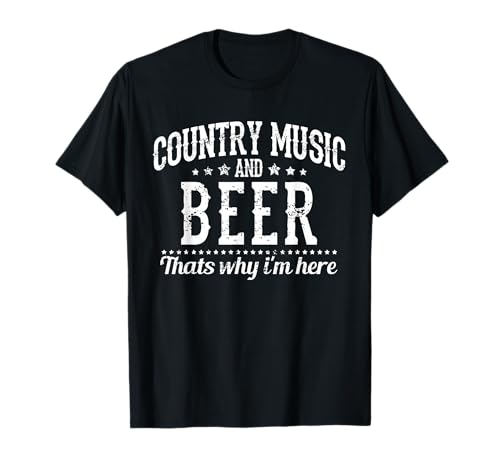 Country Music & Beer - Regalo divertido Camiseta