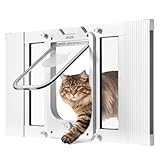 Sistema di chiusura a 4 vie: consente di scegliere tra la modalità solo ingresso, solo uscita, accesso bidirezionale o blocco completo. Questa gattaiola con finestra in alluminio offre al tuo gatto flessibilità di movimento
