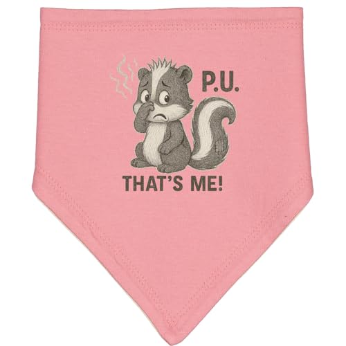 inktastic Cute Skunk P.U. That's Me Cartoon Humor Baby Bandana Bib