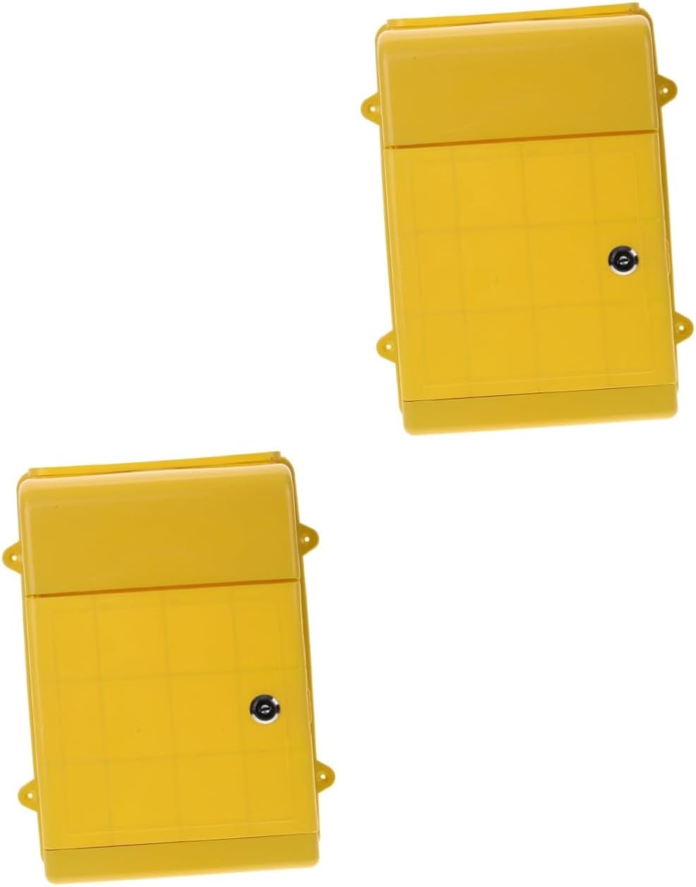 balacoo 2pcs Box Wall Mount Mailbox Outdoor Letter Box Suggestion Capacity Simple Practical