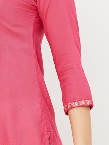 Image of Max Women's Rayon Regular Fit Casual Kurta